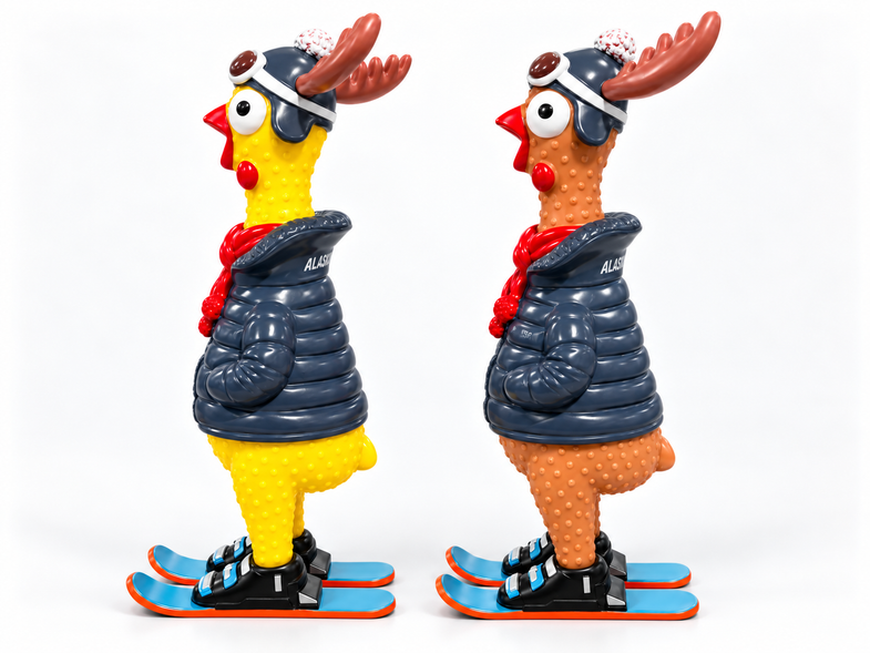 Alaska Moose Chicken on Ski's Toy