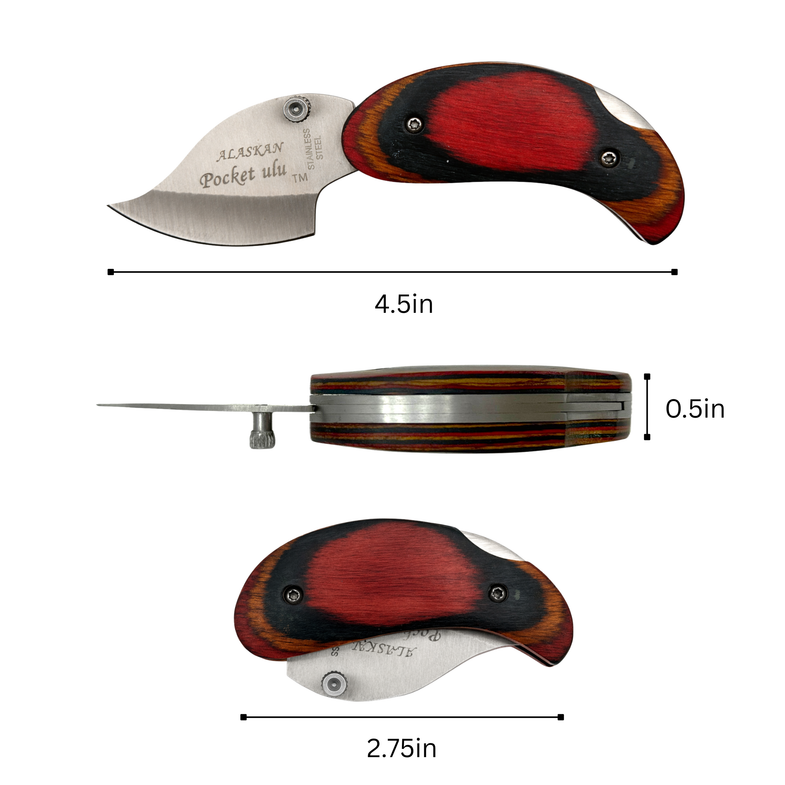 Alaska Pocket Ulu Exotic Wood