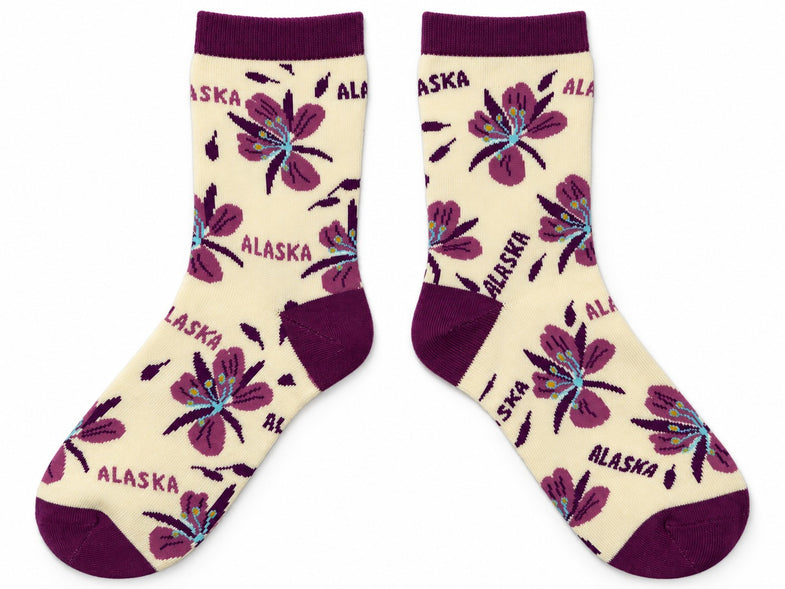 Alaska Adult Fireweed Sock