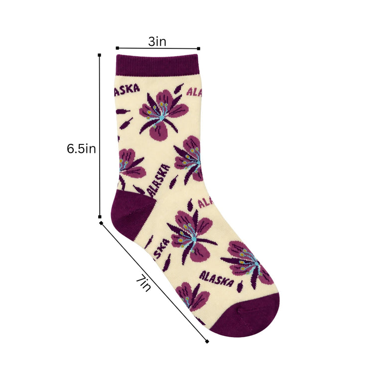Alaska Adult Fireweed Sock