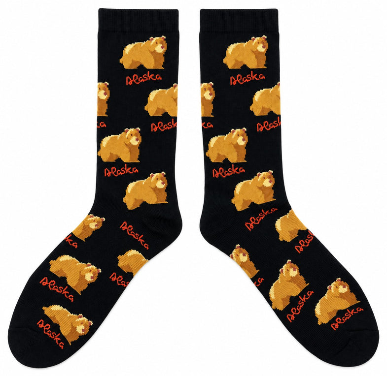 Alaska Adult Grizzly Bear Sock