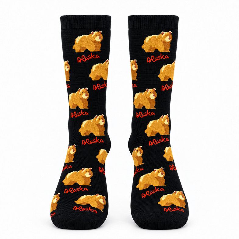 Alaska Adult Grizzly Bear Sock
