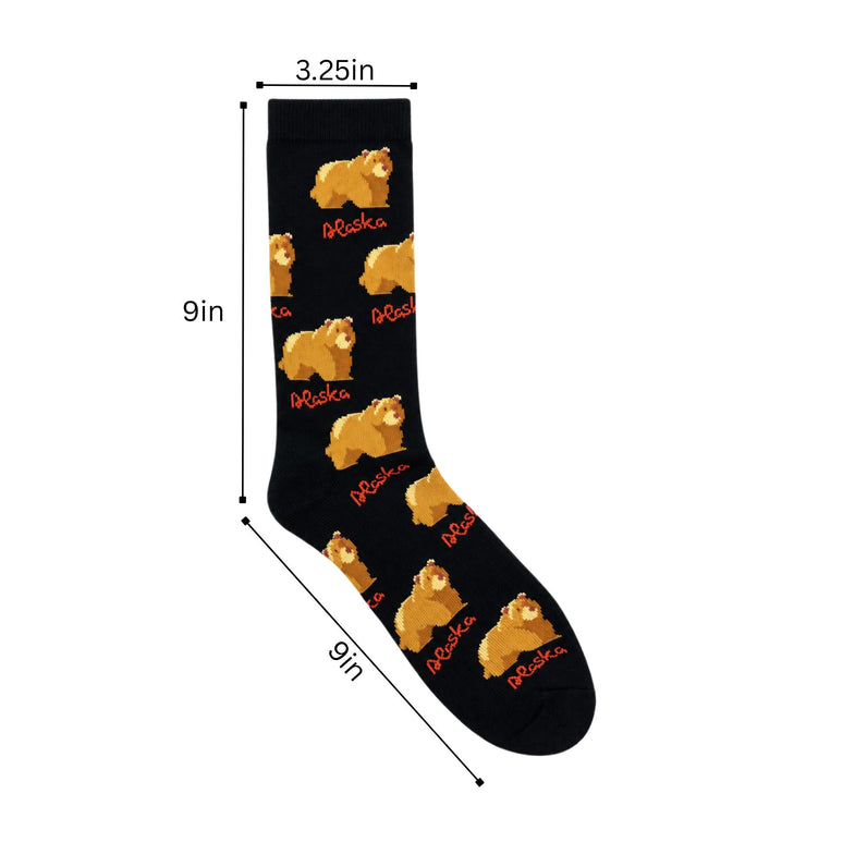 Alaska Adult Grizzly Bear Sock