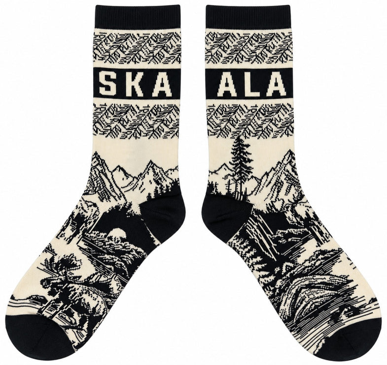 Alaska Adult Landscape Hailey Sock