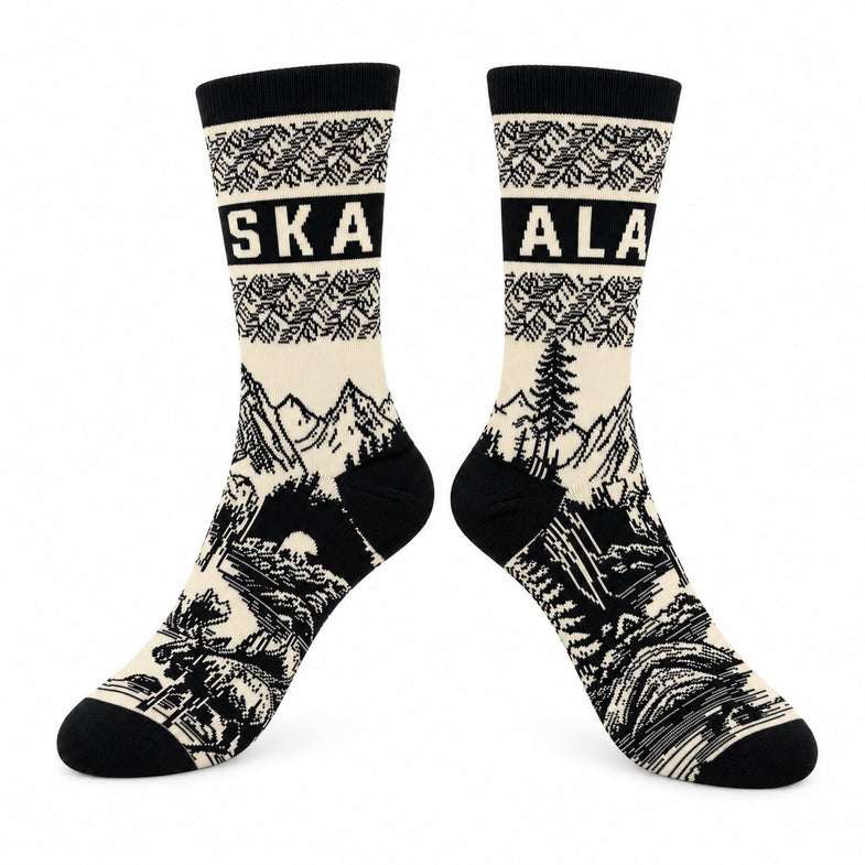 Alaska Adult Landscape Hailey Sock