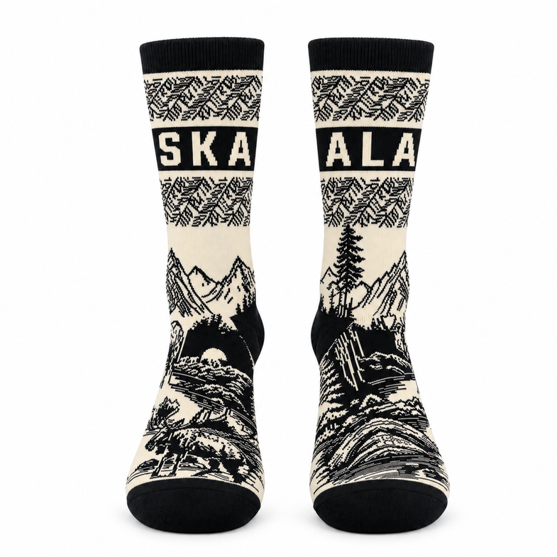 Alaska Adult Landscape Hailey Sock