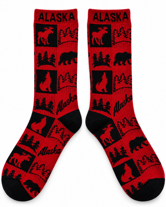 Alaska Adult Ladies Lodge Box Sock