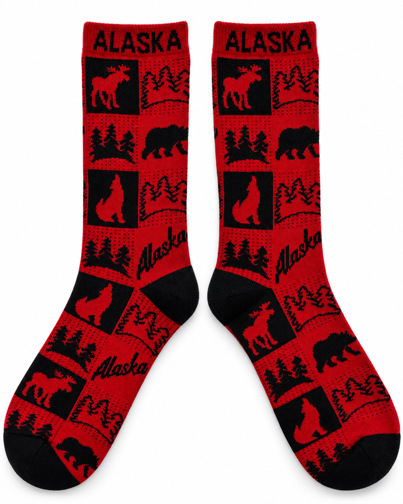 Alaska Adult Ladies Lodge Box Sock