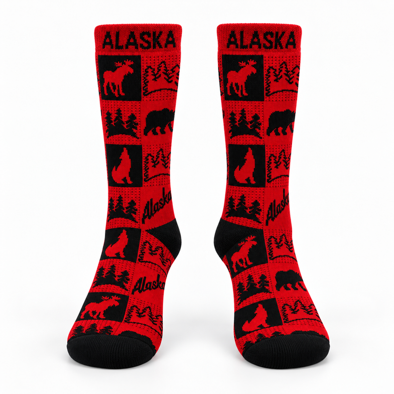 Alaska Adult Ladies Lodge Box Sock
