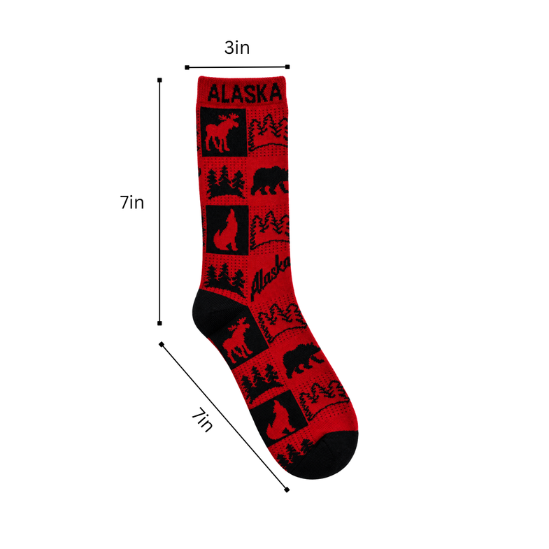 Alaska Adult Ladies Lodge Box Sock