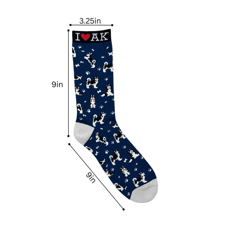 Alaska Playful Husky Adult Sock