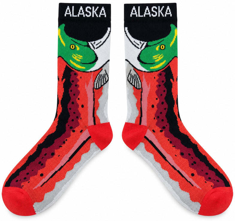 Alaska Salmon Adult Sock