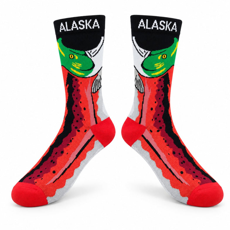 Alaska Salmon Adult Sock