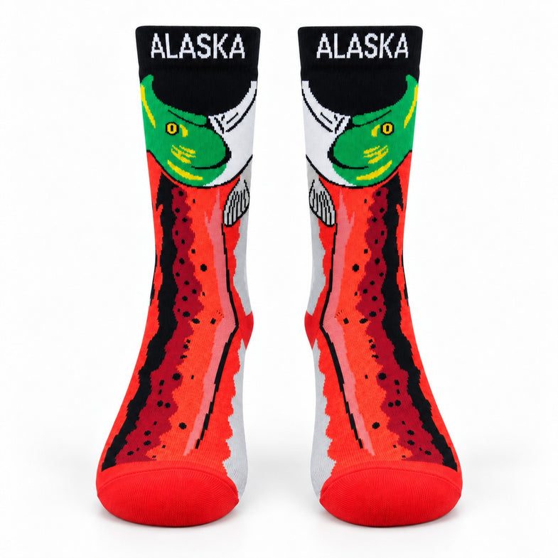 Alaska Salmon Adult Sock