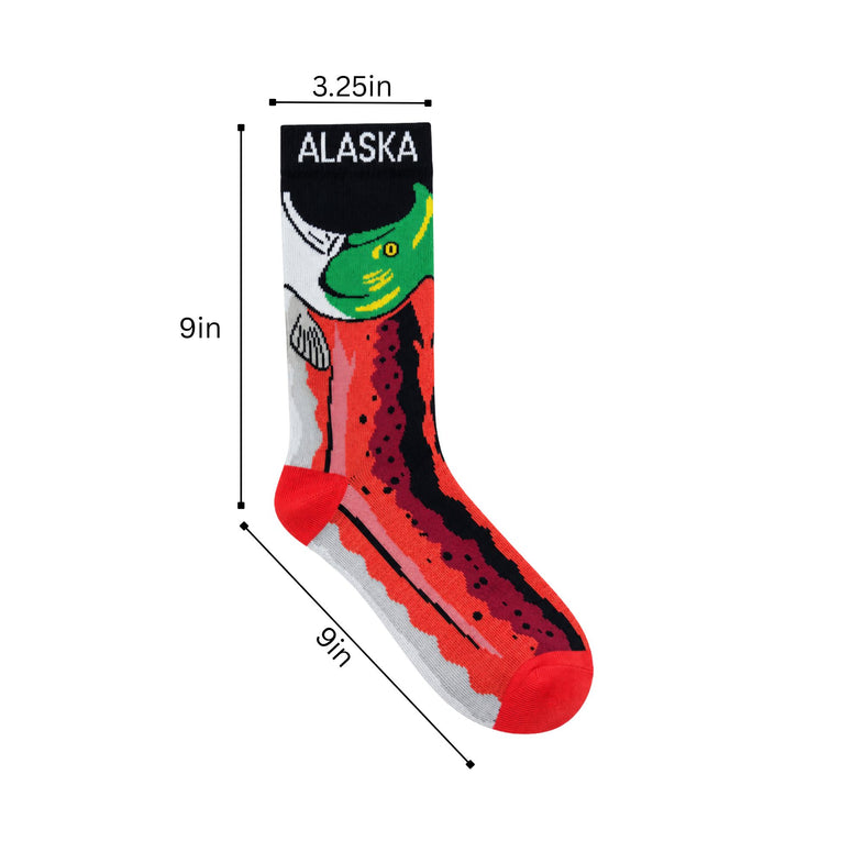 Alaska Salmon Adult Sock