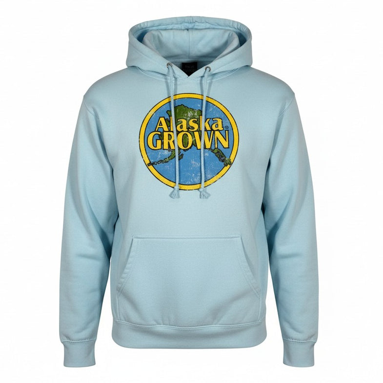 Alaska Grown Distressed Adult Hoodie