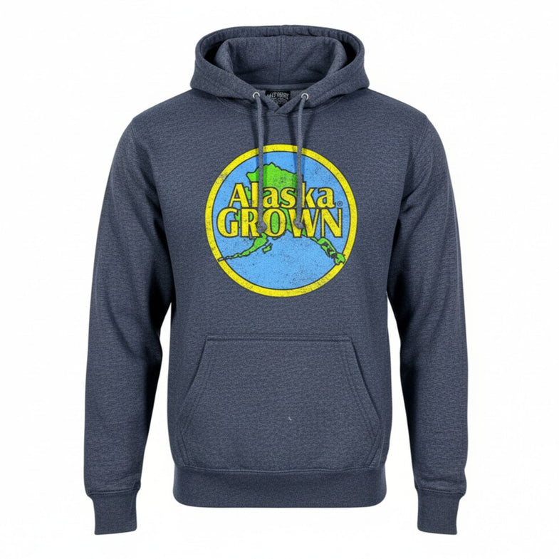 Alaska Grown Distressed Adult Hoodie