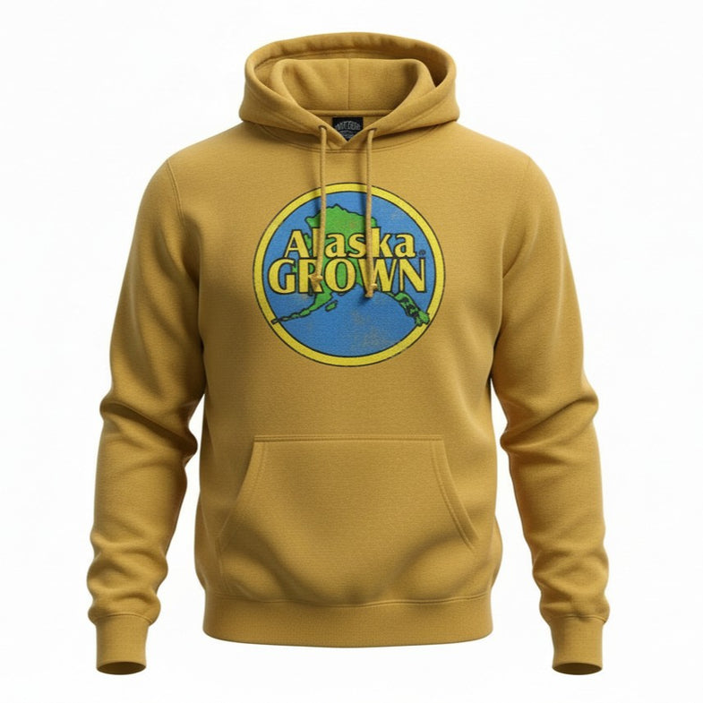 Alaska Grown Distressed Adult Hoodie