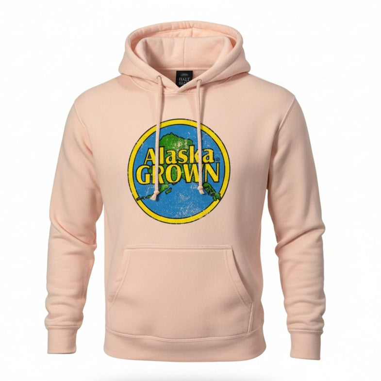 Alaska Grown Distressed Adult Hoodie