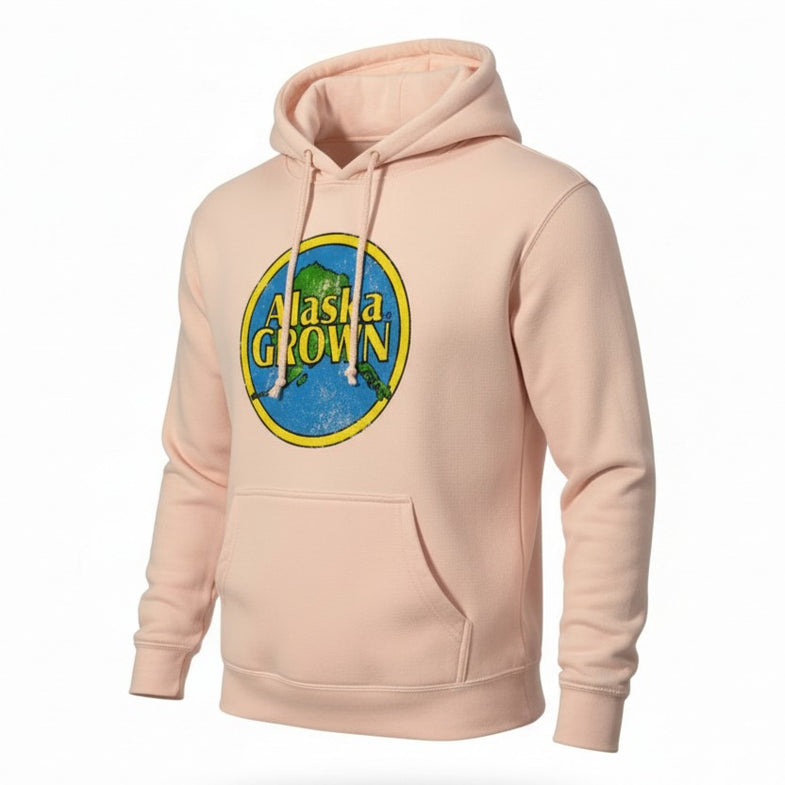 Alaska Grown Distressed Adult Hoodie