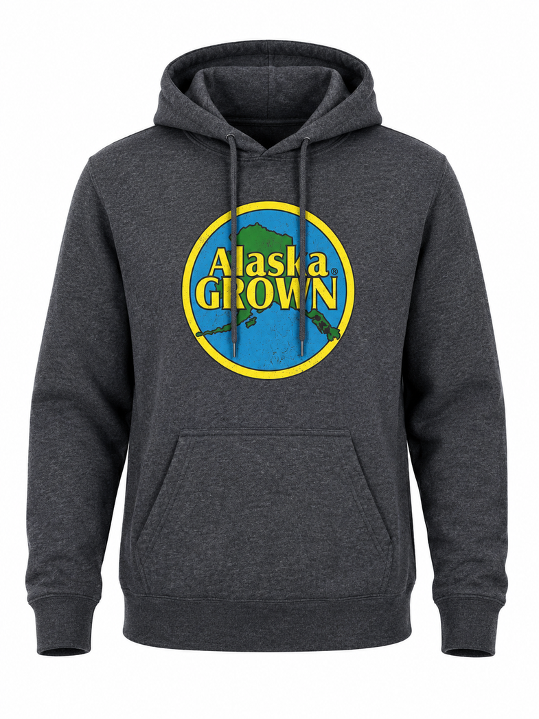 Alaska Grown Distressed Adult Hoodies