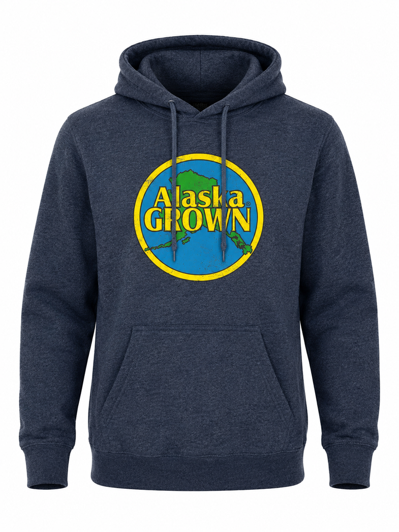 Alaska Grown Distressed Adult Hoodies