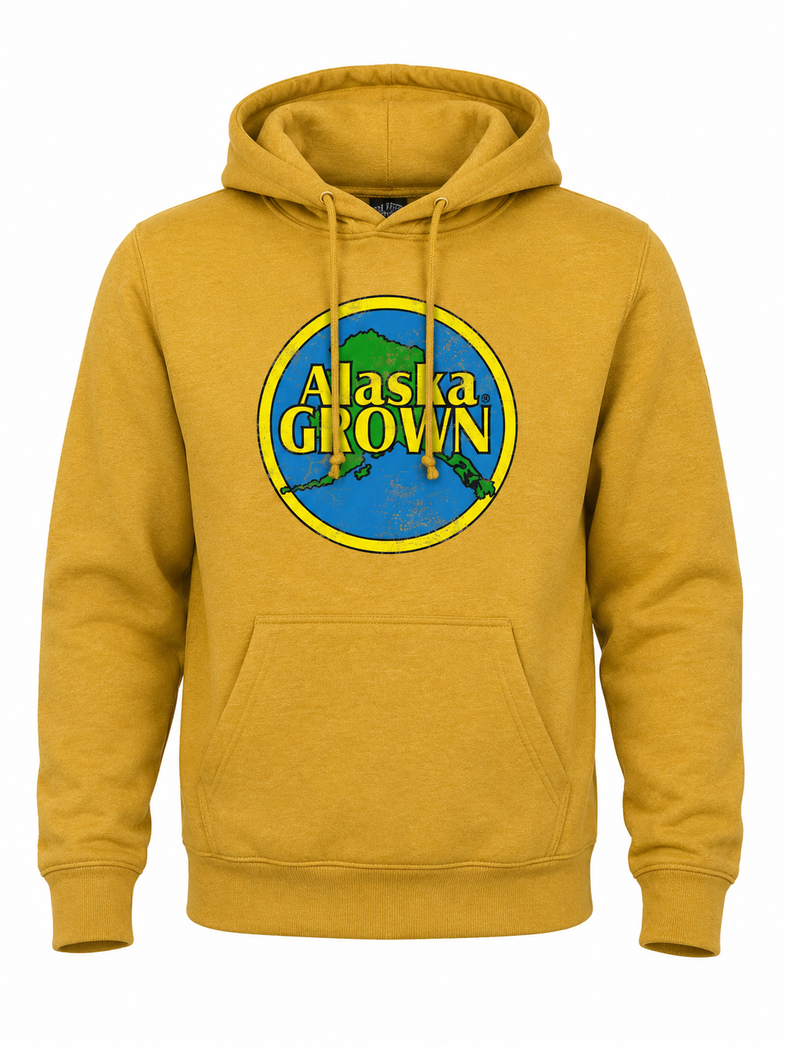 Alaska Grown Distressed Adult Hoodies