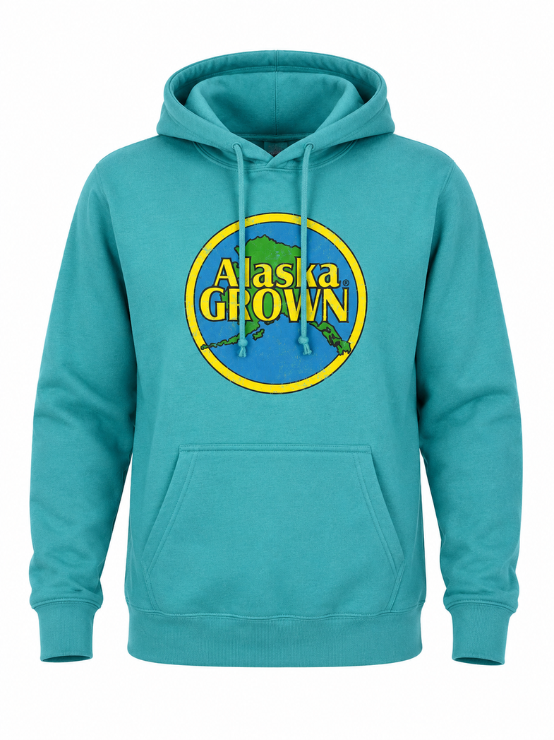 Alaska Grown Distressed Adult Hoodies