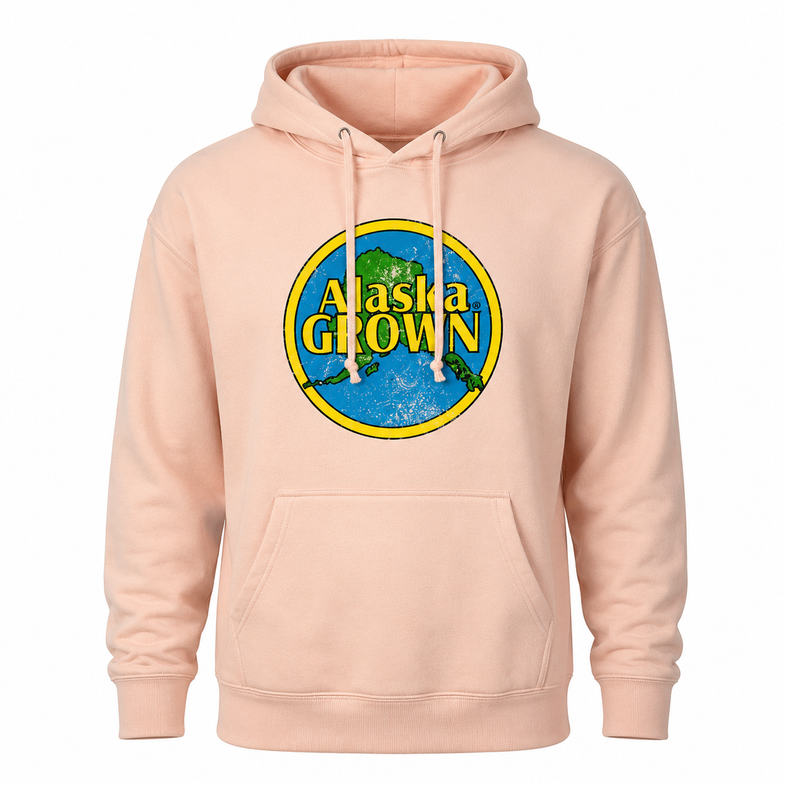 Alaska Grown Distressed Adult Hoodies
