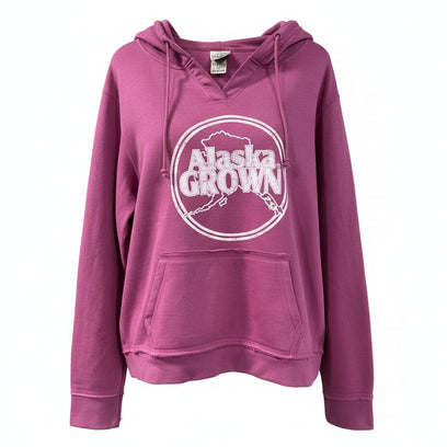 Alaska Grown V-Notch Adult Hoodie