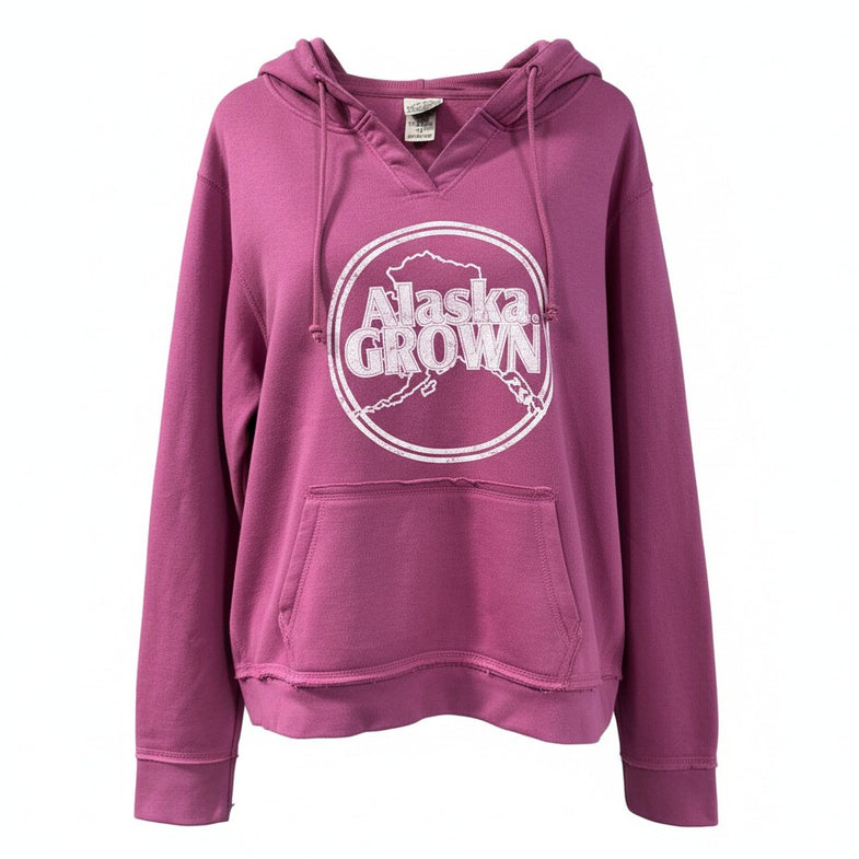 Alaska Grown V-Notch Adult Hoodie