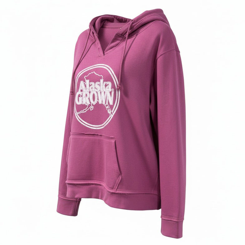 Alaska Grown V-Notch Adult Hoodie