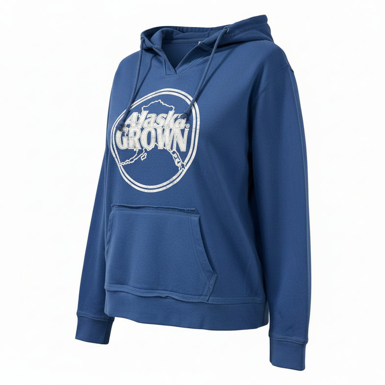 Alaska Grown V-Notch Adult Hoodie