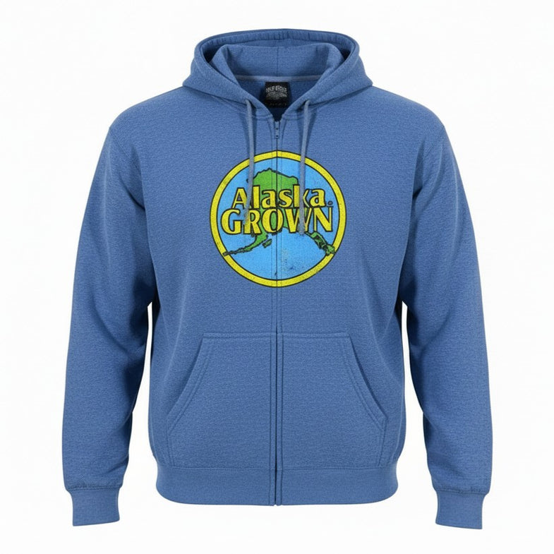 Alaska Grown Zip Up Adult Hoodies