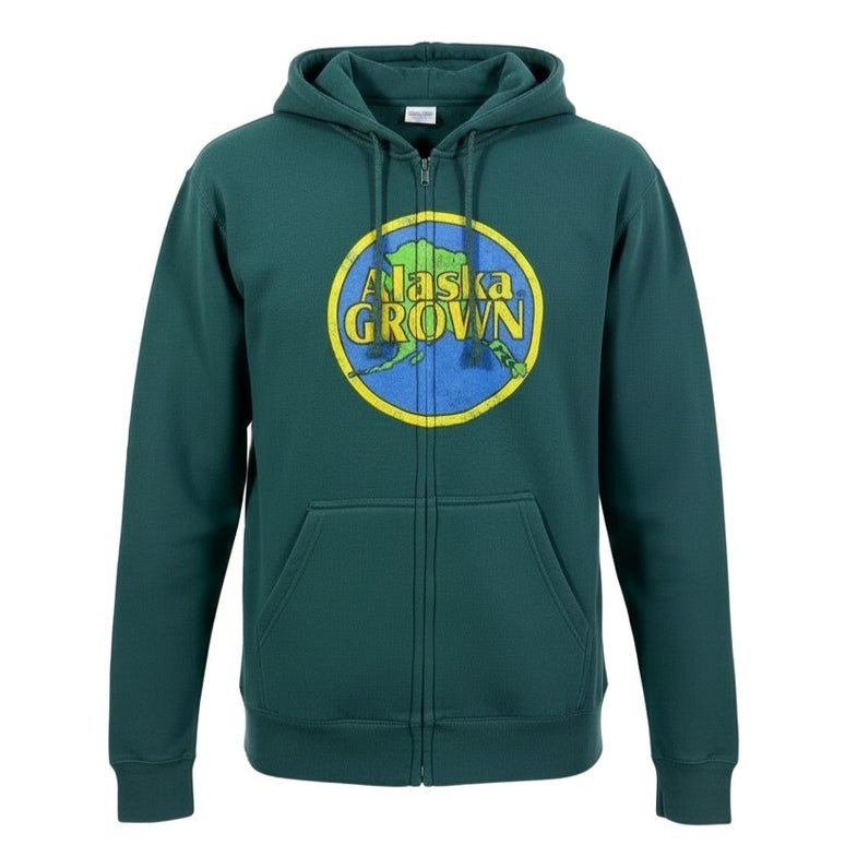Alaska Grown Zip Up Adult Hoodies