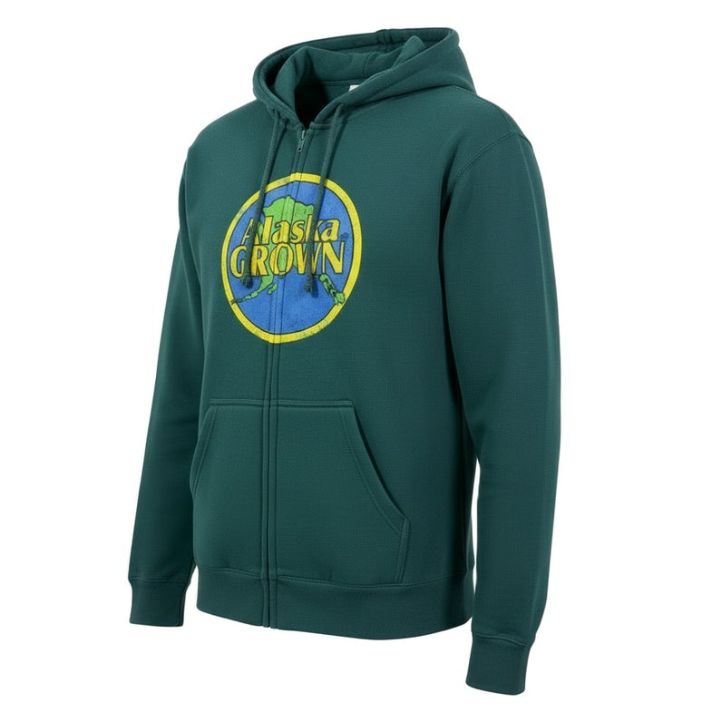 Alaska Grown Zip Up Adult Hoodies