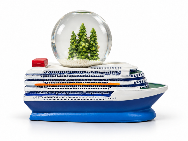 Alaska Ship Snow Globe