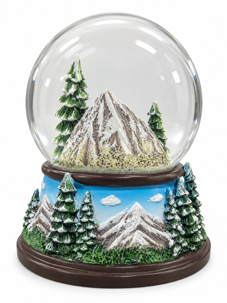 Alaska Train Snow Globe