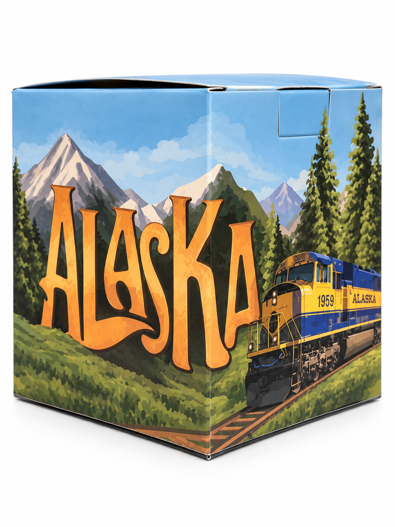 Alaska Train Snow Globe