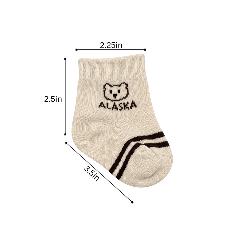 Alaska Infant Bear Socks 3pk