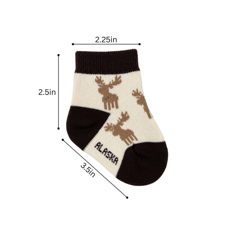Alaska Infant Moose Socks 3pk