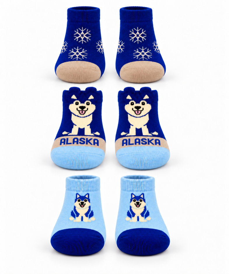 Alaska Infant Husky Socks 3pk