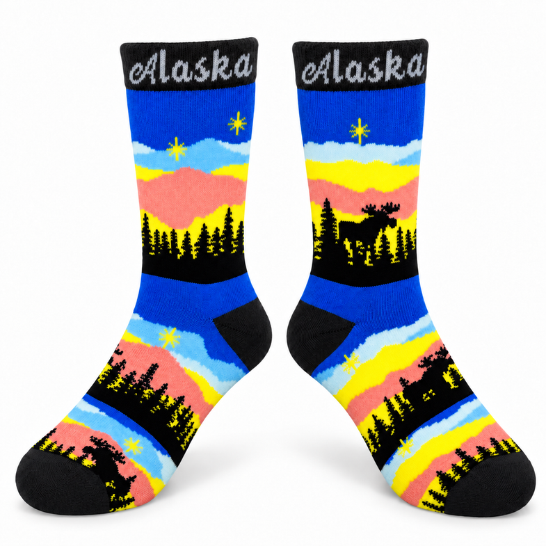 Alaska Youth Sunset Sock