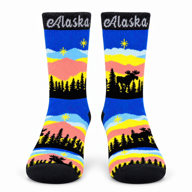 Alaska Youth Sunset Sock