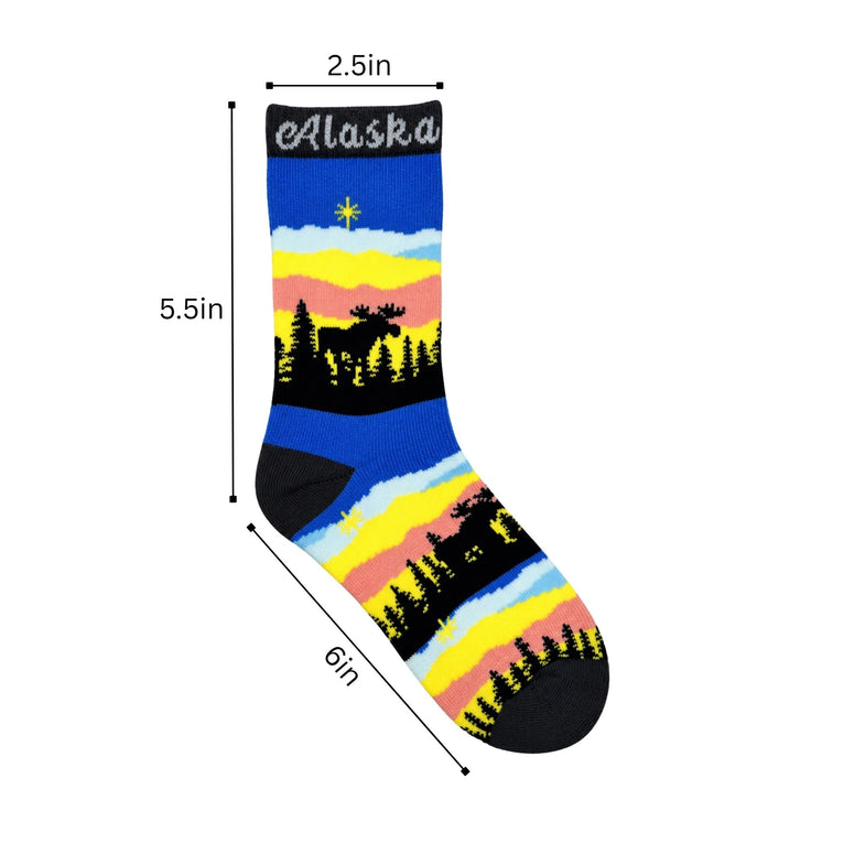 Alaska Youth Sunset Sock