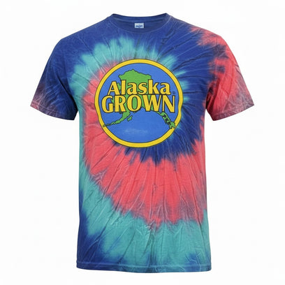 Alaska Grown Tie Dye Adult T-Shirt