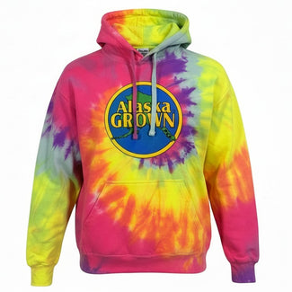 Alaska Grown Adult Tie Dye Hoodies