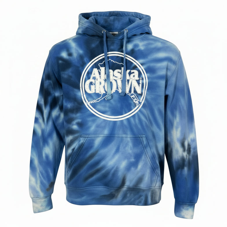 Alaska Grown Adult Tie Dye Hoodie