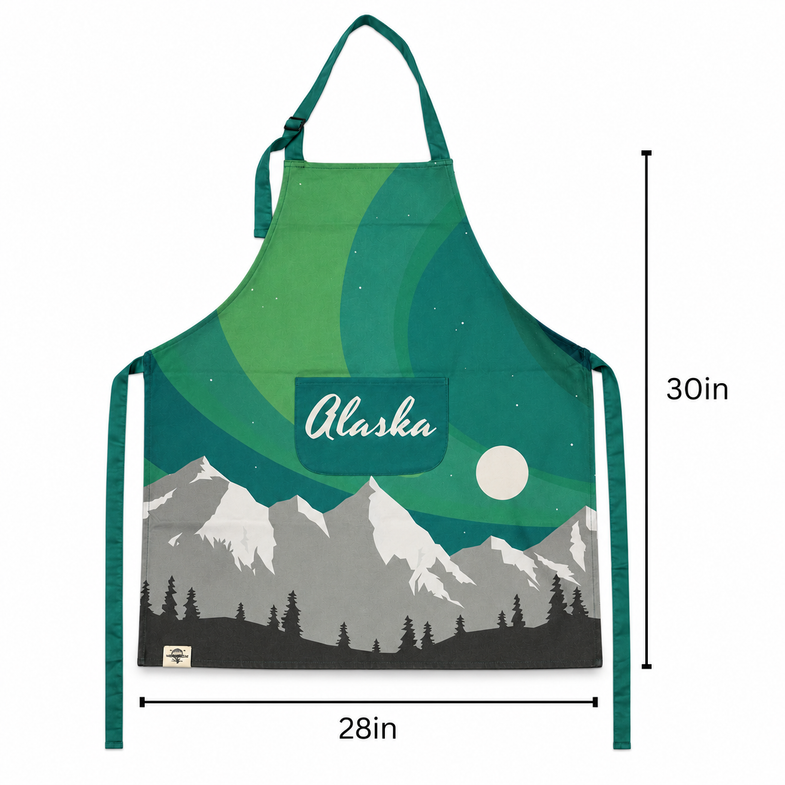 Alaska Aurora Apron
