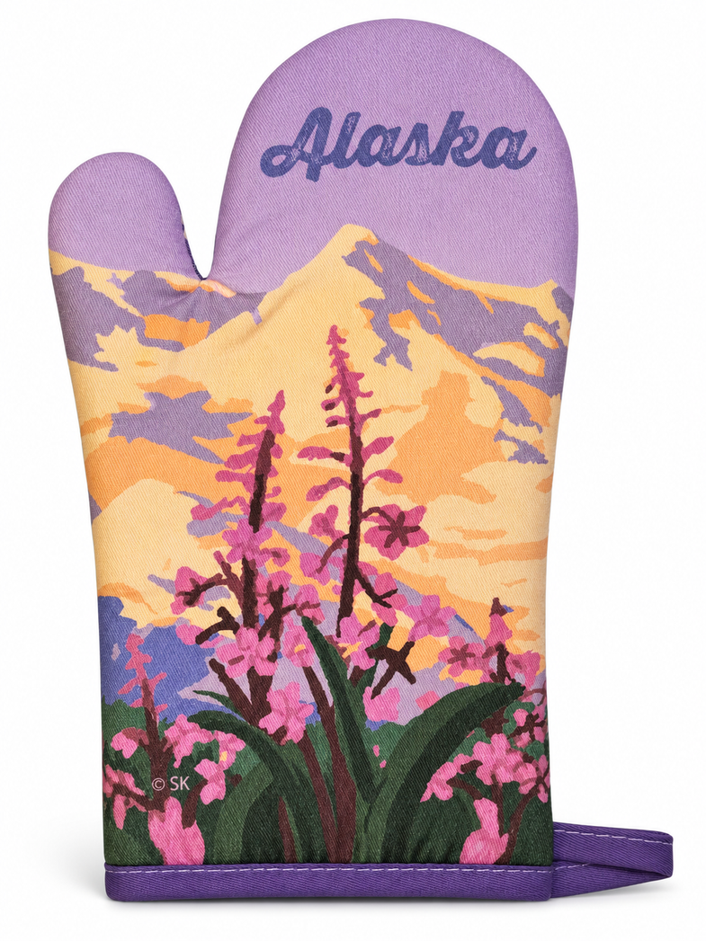 Alaska Fireweed Oven Mitt